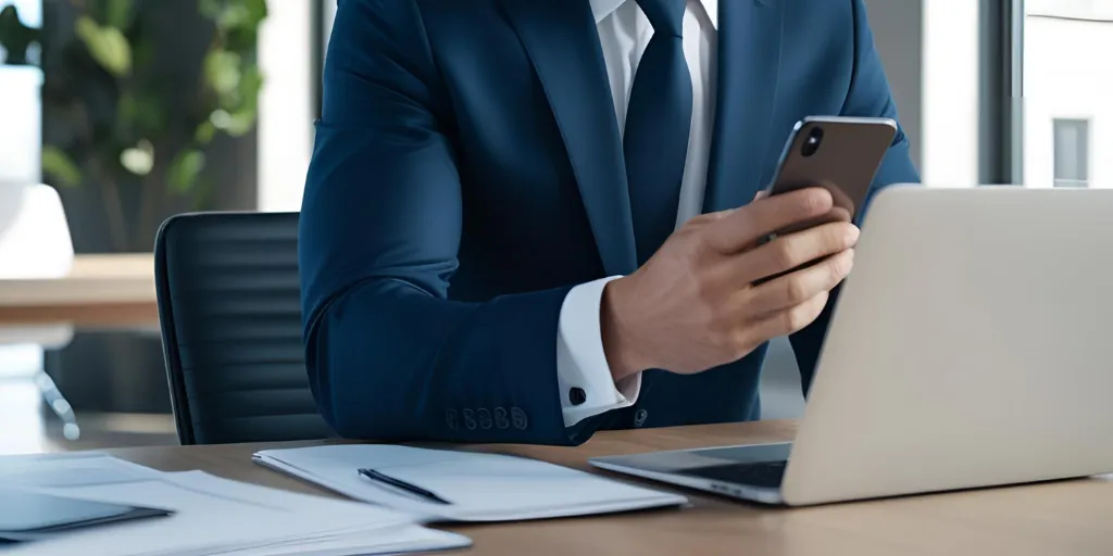 Browsing property listings on a phone